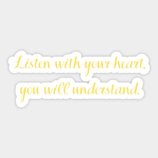 Heart Quote Sticker